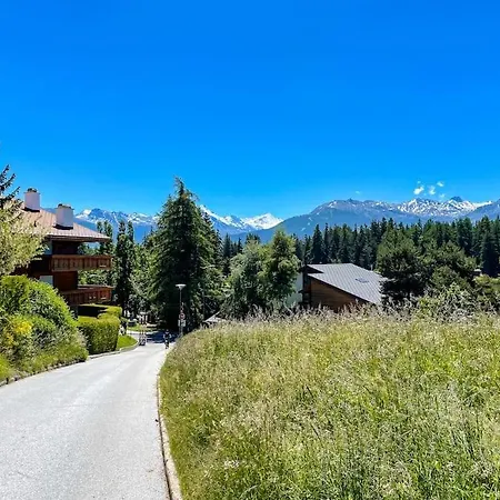 Magnifique Avec Piscine, Balcon Et Vue Appartement Crans-Montana
