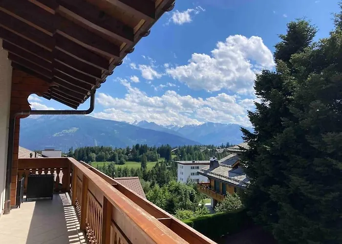 Apartamento Magnifique Avec Piscine, Balcon Et Vue Crans-Montana