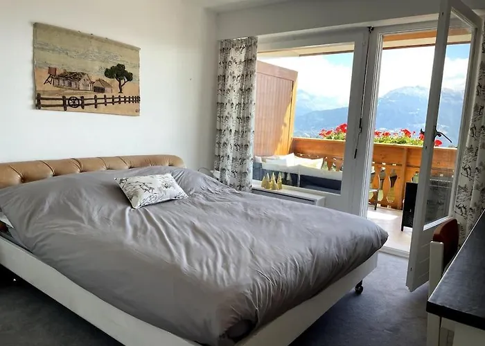 Magnifique Avec Piscine, Balcon Et Vue Crans-Montana